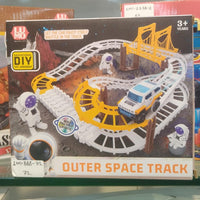 Astronaut Spaceship Track Set - Outer Space Toy Set for Kids